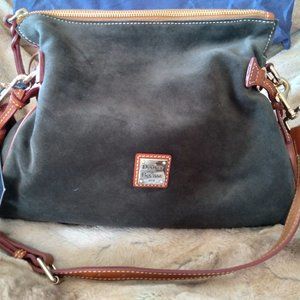 Dooney & Bourke Suede Medium Zip Crossbody